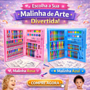 166 Peças - Maleta Pintura Estojo Infantil Escolar