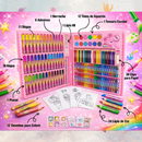 166 Peças - Maleta Pintura Estojo Infantil Escolar