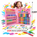 166 Peças - Maleta Pintura Estojo Infantil Escolar