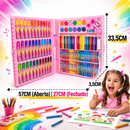166 Peças - Maleta Pintura Estojo Infantil Escolar