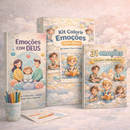 E-book + Kit + 31 | Combo - E-book Emoções Com Deus + Kit Colorir + 31 Orações