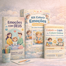 E-book+Kit+Newsletter | Combo - Emoções Com Deus + Kit Colorir + Newsletter