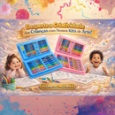 48 Peças - Maleta Escolar Pintura Infantil